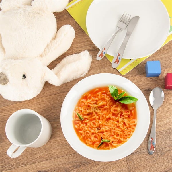 Nerezový dětský příbor ve stříbrné barvě 3 ks – Orion-image-1