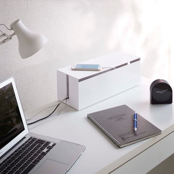 Bílý box na nabíječky YAMAZAKI Web Cable Box-image-4