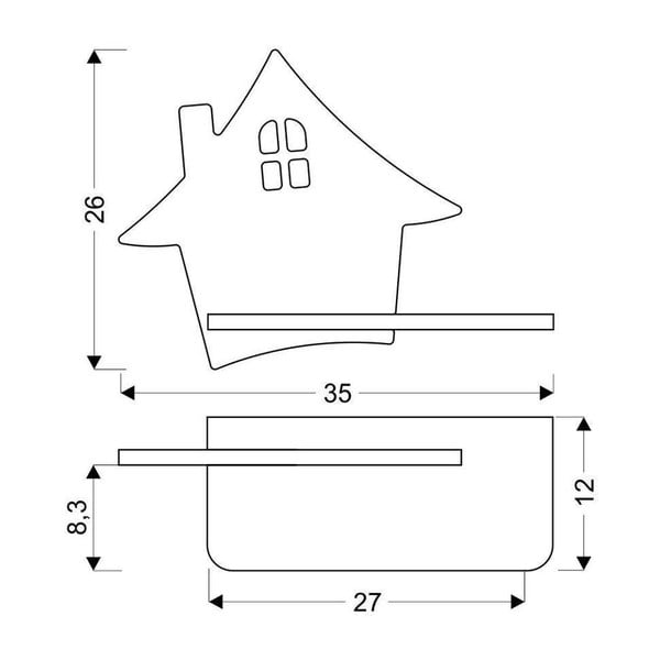 Šedé dětské svítidlo House – Candellux Lighting-image-1