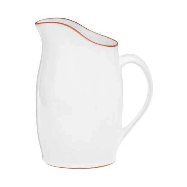 Bílý džbán z glazované terakoty Premier Housewares, 2,5 l