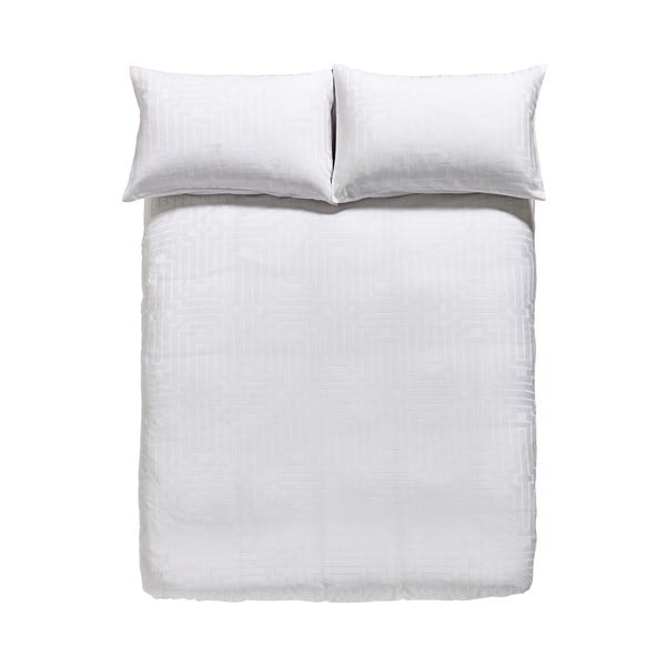 Bílé povlečení na jednolůžko z bavlněného saténu 135x200 cm – Bianca-image-2