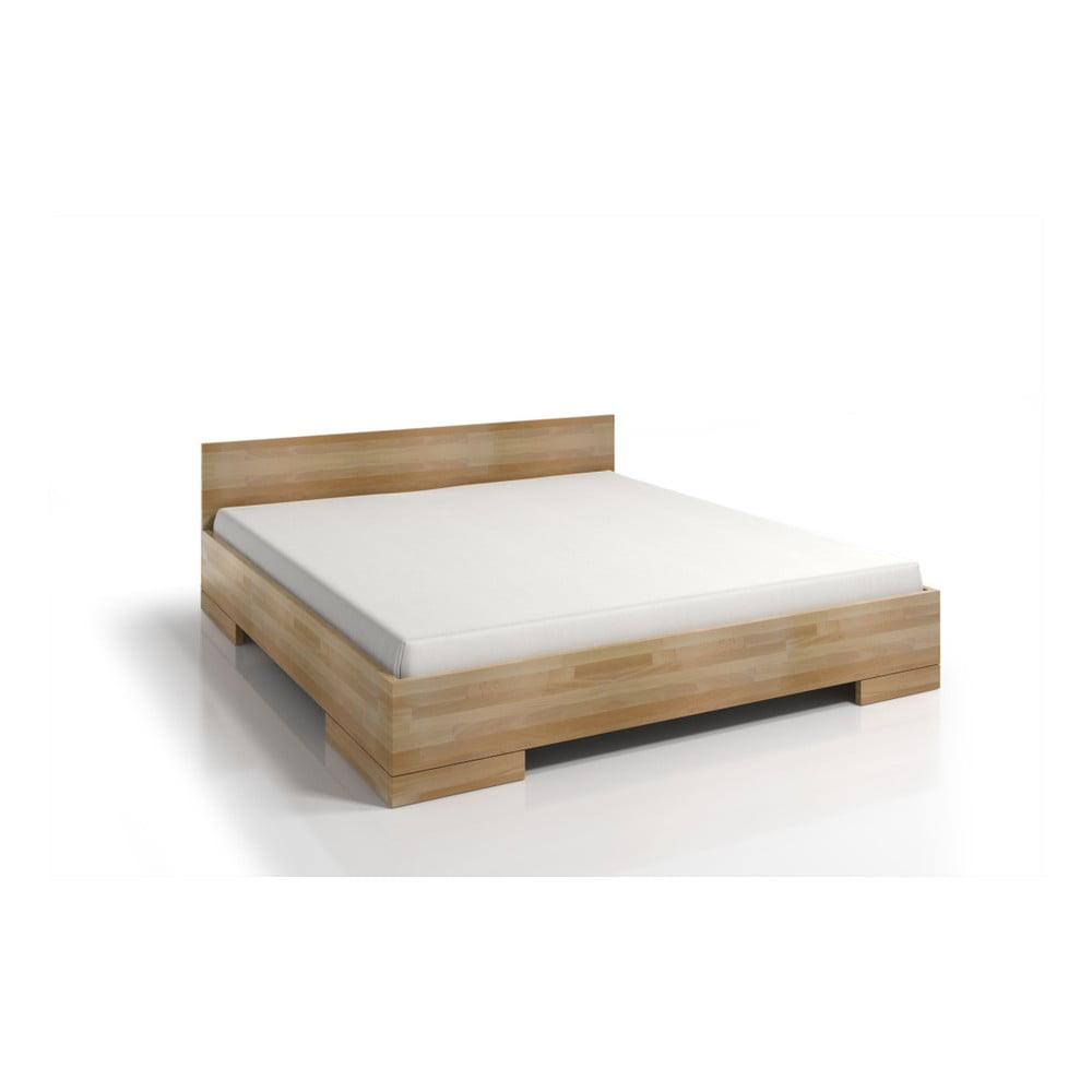 Dvoulůžková postel z bukového dřeva s úložným prostorem SKANDICA Spectrum Maxi, 160 x 200 cm