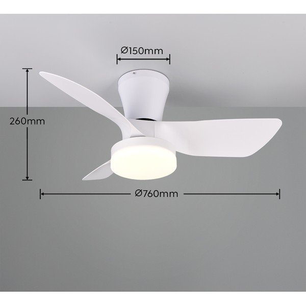 Bílé LED stropní svítidlo Randers – Reality-image-3
