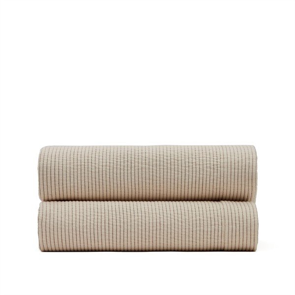 Béžový bavlněný přehoz 240x260 cm Bedar – Kave Home-image-3