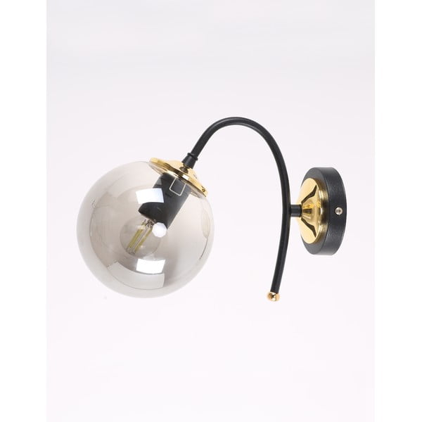 Černo-šedé nástěnné svítidlo ø 15 cm Yoyo – Squid Lighting-image-3