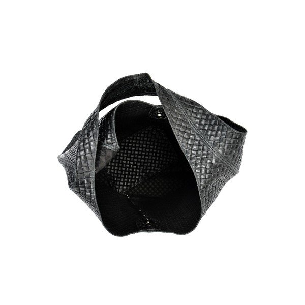 Černá kožená kabelka Mangotti Bags Serena-image-3