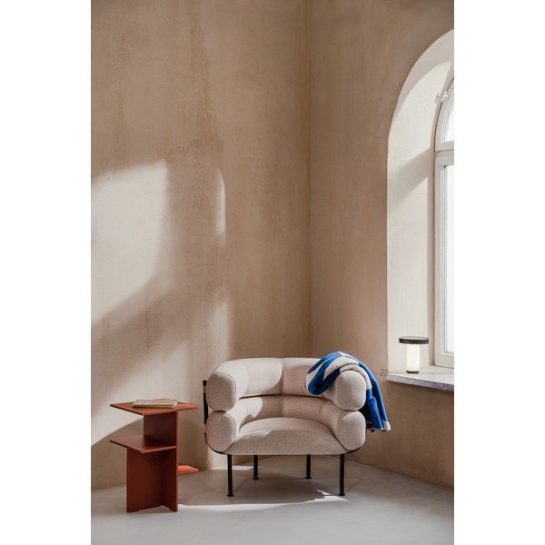 Béžové vlněné křeslo Ubi – noo.ma-image-1