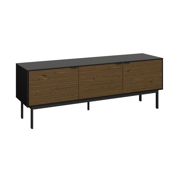 Černý TV stolek v dekoru borovice 150x54 cm Soma - Tvilum-image-1