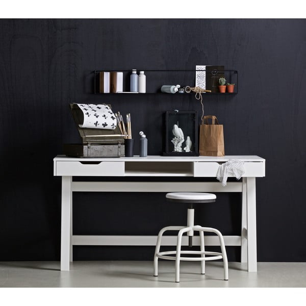 Bílý psací stůl WOOOD Nikki-image-1