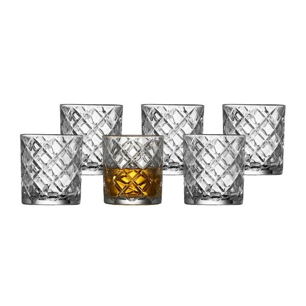 Sklenice na whiskey v sadě 6 ks 350 ml Diamond - Lyngby Glas