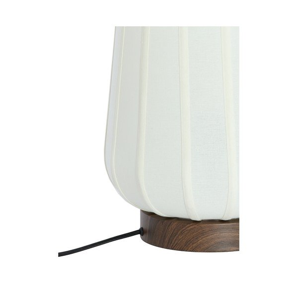 Bílá kovová stolní lampa s textilním stínidlem (výška 29 cm) Bibia – Light & Living-image-4