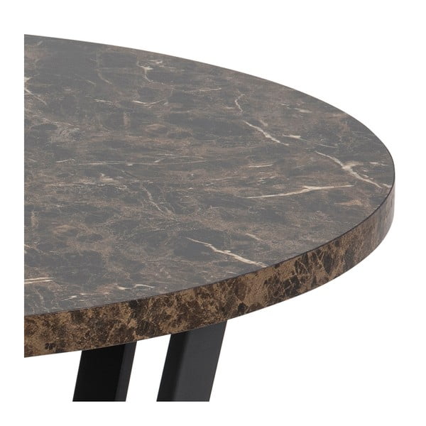 Hnědý kulatý konferenční stolek ø 77 cm Amble - Actona-image-3