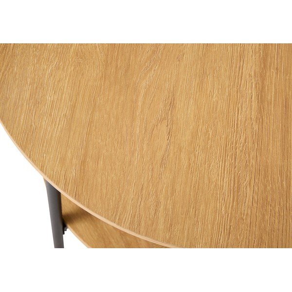 Kulatý odkládací stolek v dekoru dubu ø 50 cm Pensacola – Unique Furniture-image-4