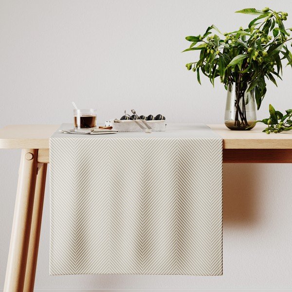 Sametový běhoun na stůl 40x140 cm Clear – AmeliaHome-image-3