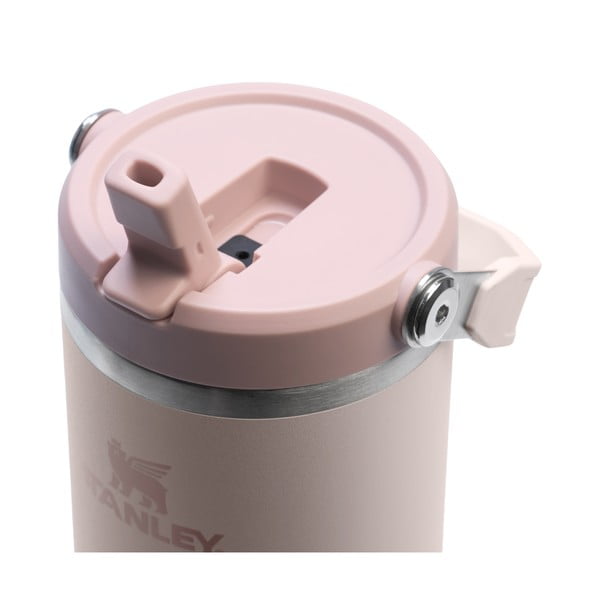 Světle růžová termoska z nerezové oceli 890 ml IceFlow™ Flip Straw 2.0 Tumbler Rose Quartz – Stanley-image-2
