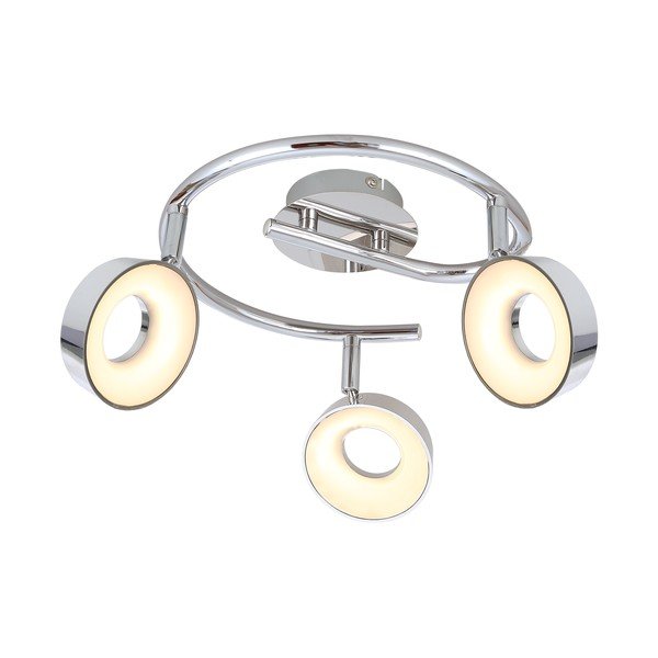 LED stropní svítidlo v leskle stříbrné barvě 40x40 cm Isla – Candellux Lighting