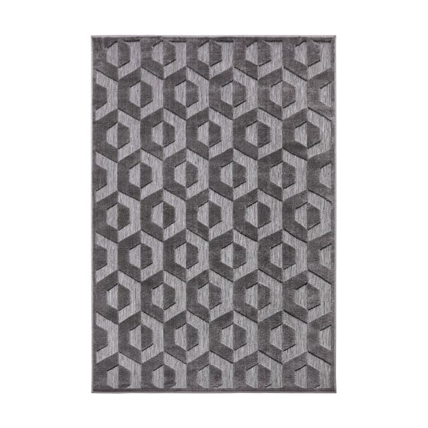 Antracitový koberec 160x235 cm Iconic Hexa – Hanse Home