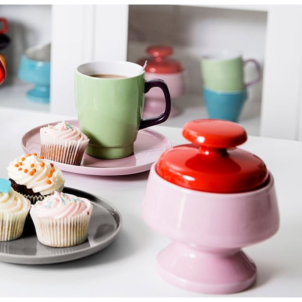 Šálek s podšálkem Sagaform Pop, zelený/hnědý-image-3