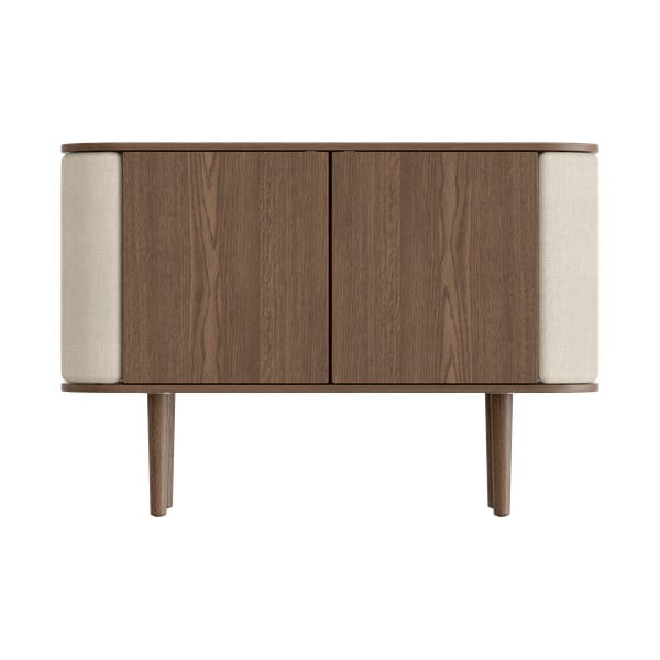 Hnědo-béžová nízká komoda v dekoru dubu 109x75 cm Treasures – UMAGE-image-3