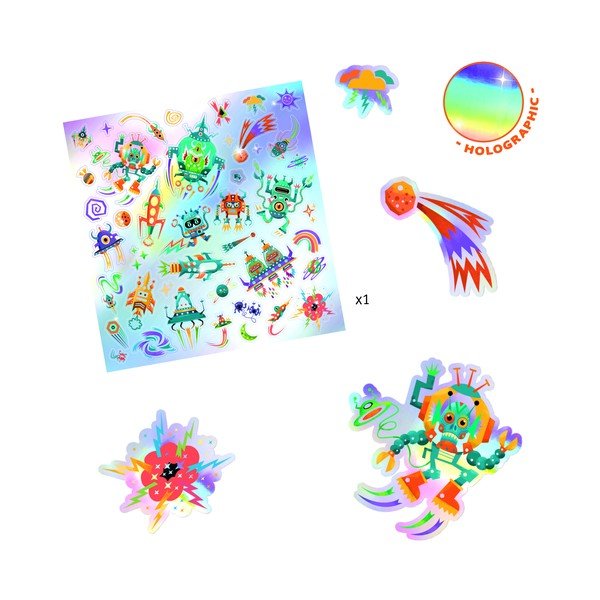 Sada 30 samolepek Djeco Space-image-2