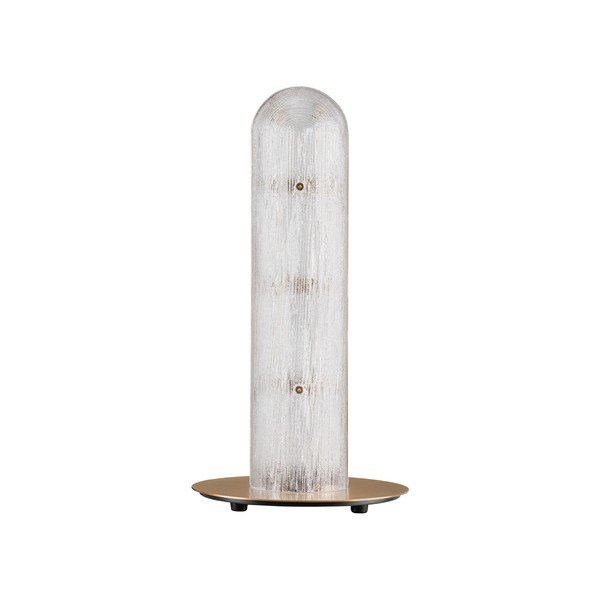 Kovová LED stolní lampa v mosazné barvě se skleněným stínidlem (výška 40 cm) Gloree – Nova Luce