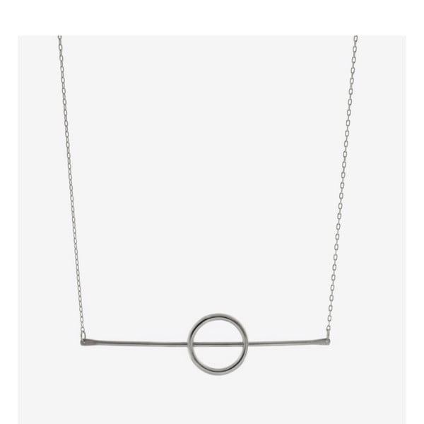 Stříbrný náhrdelník Bepart Circle & Line
