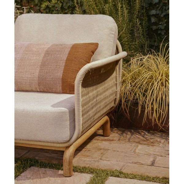 Béžové/krémové polstrované zahradní křeslo Alipa – Kave Home-image-3