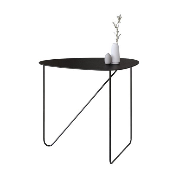 Černý kovový konferenční stolek 44x50 cm Curve L Bull – LIND DNA-image-3
