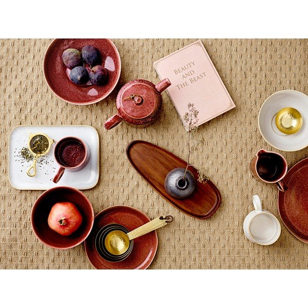 Červená kameninová servírovací mísa Bloomingville Joelle, ø 25,5 cm-image-1