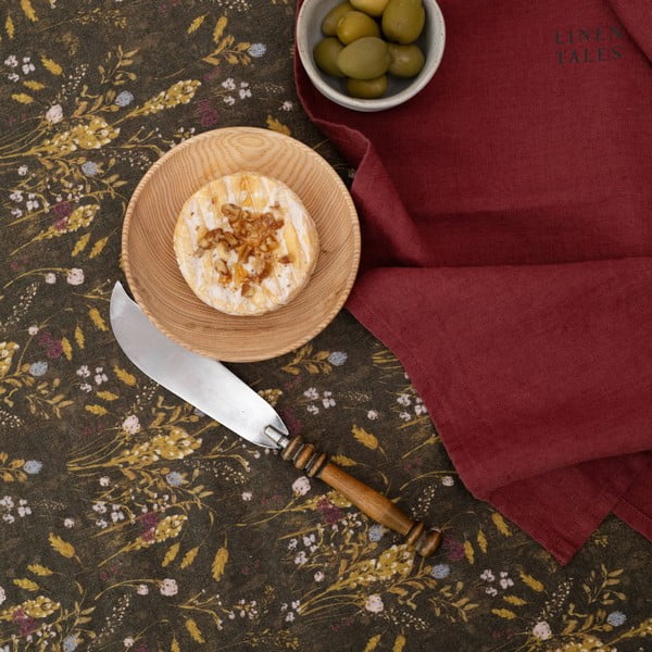 Lněné ubrousky v sadě 2 ks 40x40 cm Marsala – Linen Tales-image-1