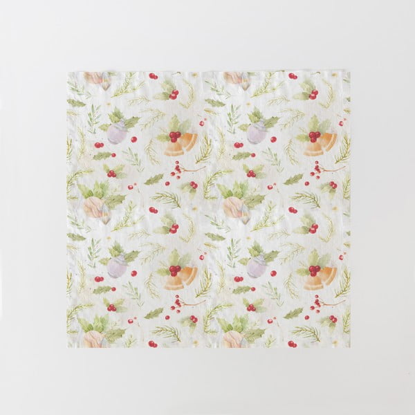 Sada 2 vánočních lněných ubrousků Linen Tales Merry, 40 x 40 cm-image-1