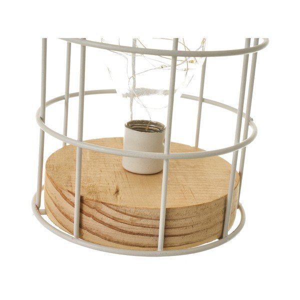 Bílá stolní lampa (výška 20,5 cm) – Casa Selección-image-4
