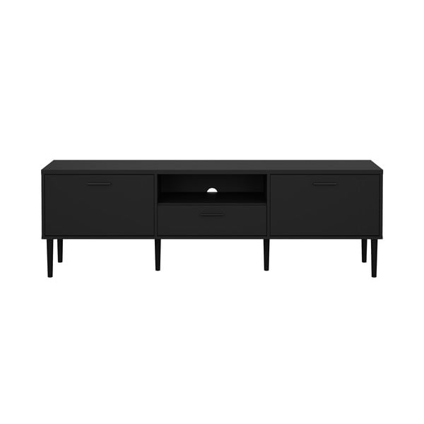 Černý TV stolek 177x57 cm Media – Tvilum