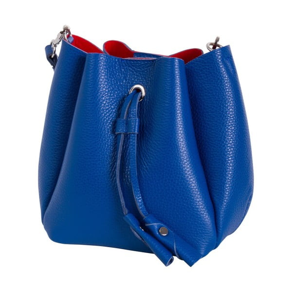 Modrá kabelka z pravé kůže Andrea Cardone Lalia