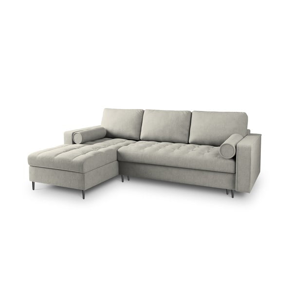 Světle šedá rozkládací rohová pohovka Milo Casa Santo, levý roh-image-3