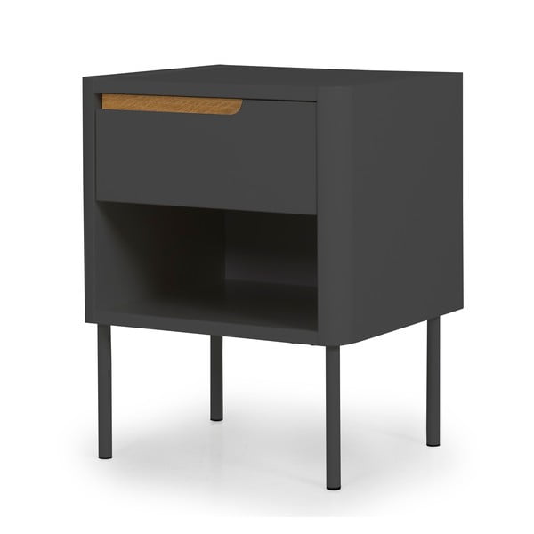 Antracitově šedý noční stolek Tenzo Switch-image-2