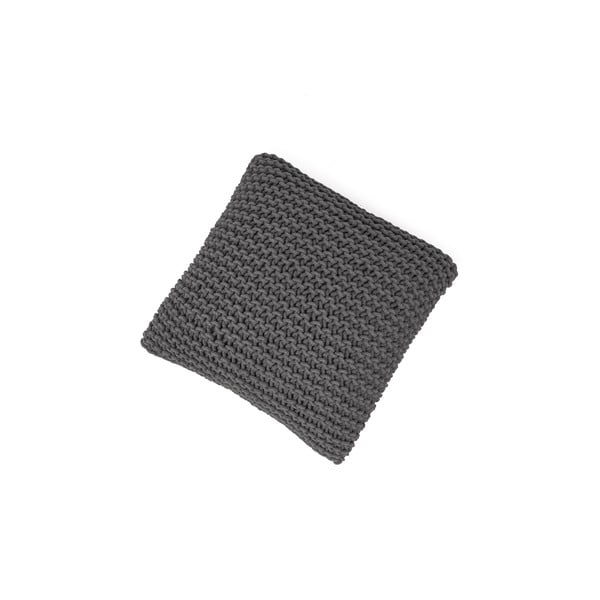 Šedý polštářový puf Bonami Essentials Knit-image-4