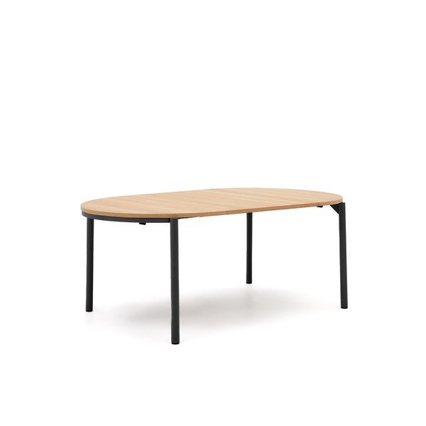 Kulatý rozkládací jídelní stůl v dekoru dubu ø 120 cm Montuiri – Kave Home-image-4