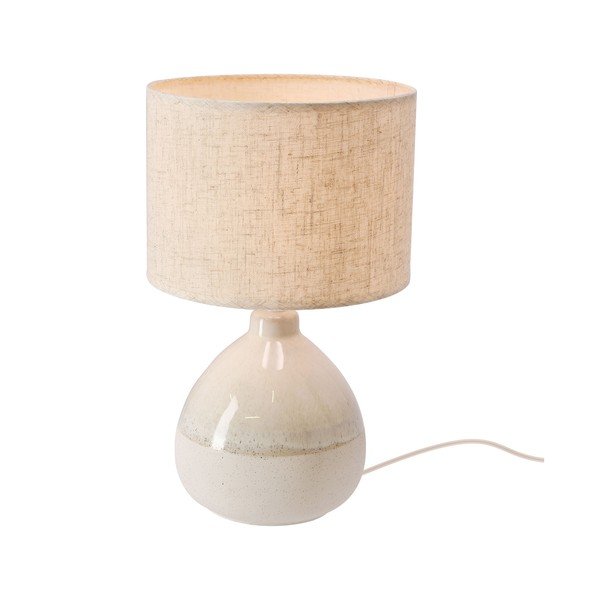 Béžová stolní lampa s textilním stínidlem (výška 41 cm) Ardo – Candellux Lighting-image-4