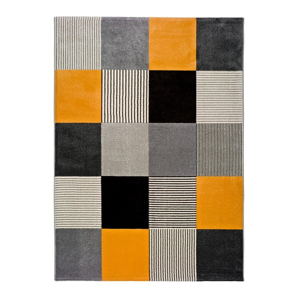 Oranžovo-šedý koberec Universal Gladys Lento, 140 x 200 cm