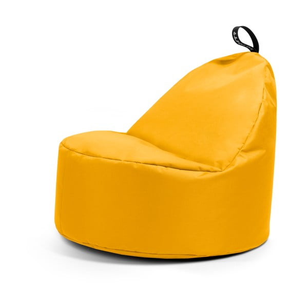 Žlutý sedací vak Round L – So Soft?