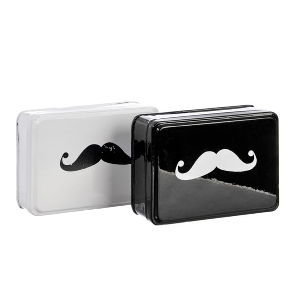 Sada 2 krabiček Mustache