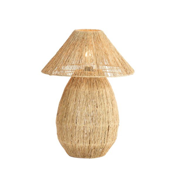 Stolní lampa v přírodní barvě se stínidlem z juty (výška 55 cm) Maruva – Light & Living-image-3