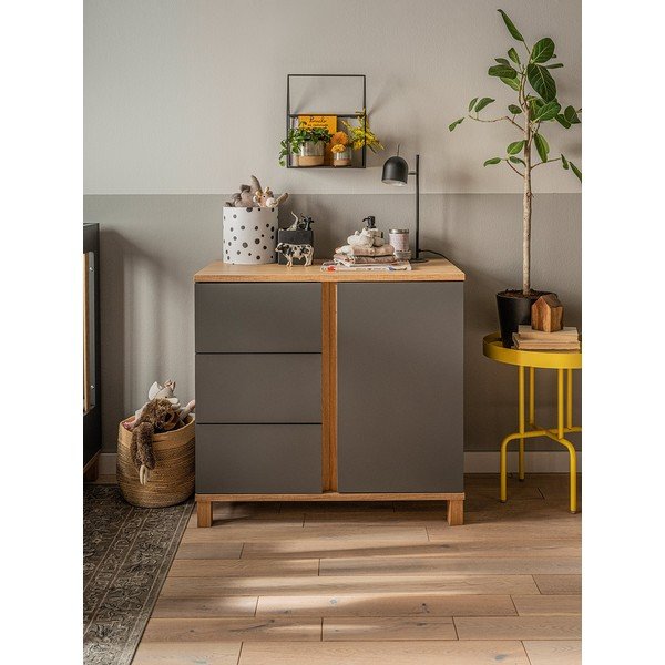 Šedá komoda Vox Altitude, výška 85 cm-image-3