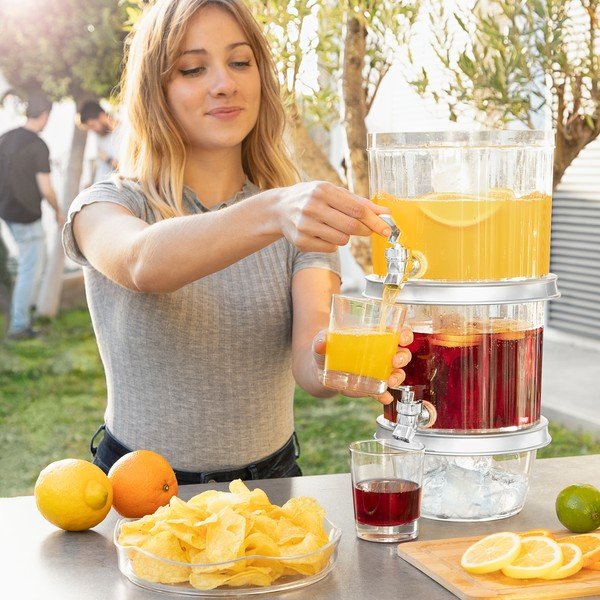 Dvoupatrový zásobník na nápoje s kohoutkem InnovaGoods Double-image-4