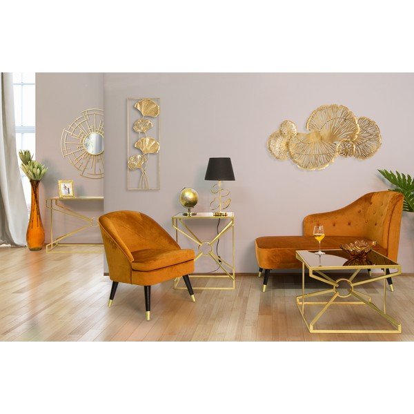 Stolní lampa v černo-zlaté barvě Mauro Ferretti Glam Heart, výška 61 cm-image-1