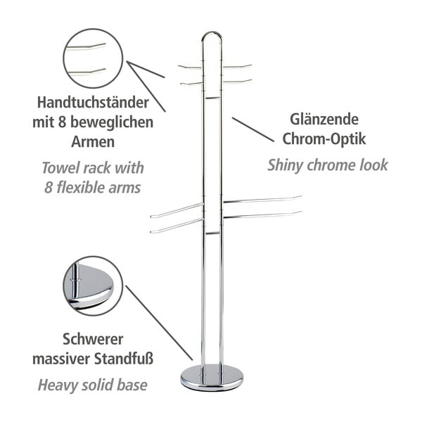 Ocelový stojan na ručníky Palermo – Wenko-image-3