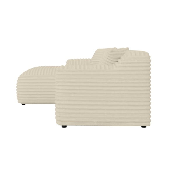 Béžová manšestrová rohová pohovka (levý roh/s lenoškou) Martin – Ropez-image-3