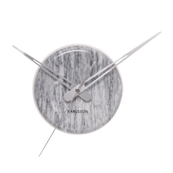 Hodiny Marble Dot Grey