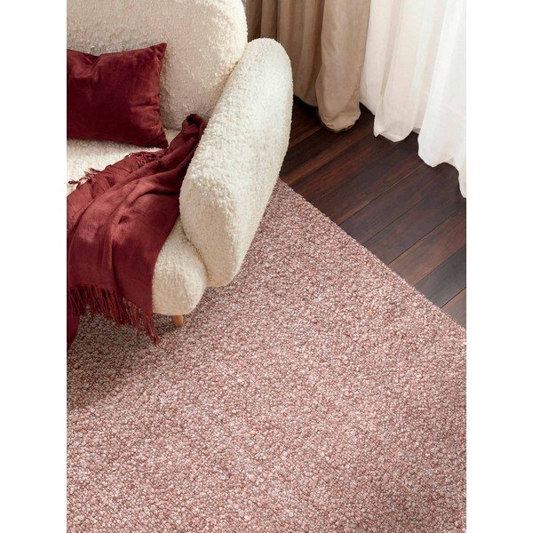 Starorůžový ručně tkaný koberec z materiálu bouclé 160x230 cm Notting Hill Portobello – Ted Baker-image-1